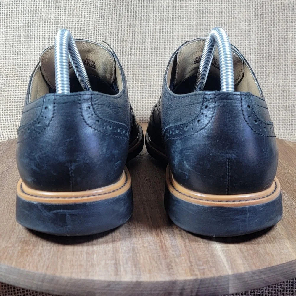Cole Haan Williams Black Leather Wingtip Oxford Dress Shoes Men's 9.5‎ Classic